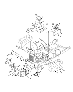 Part Location Diagram of 703-07860 Cub Cadet Lh Upper Console